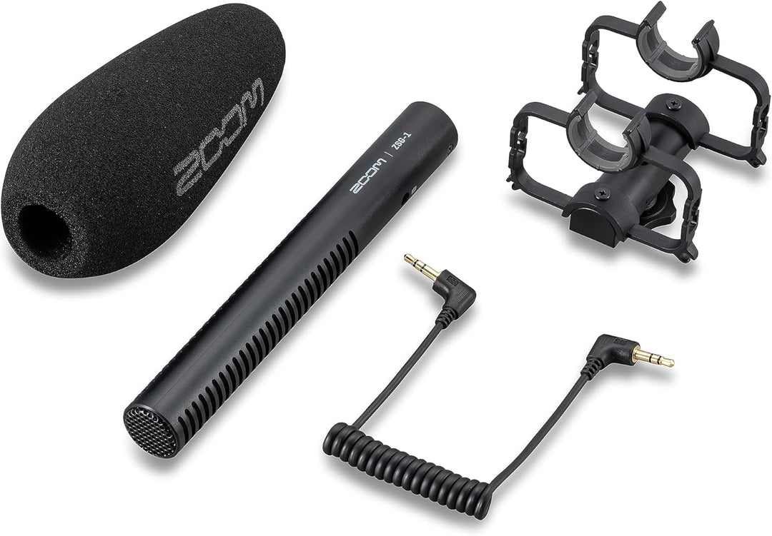 Zoom ZSG-1 Stereo-On-Camera-Mikrofon, hochgerichtet, stossabsorbierend, leicht, für Content-Erstelle