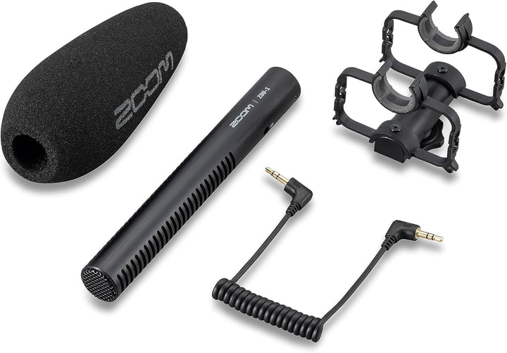 Zoom ZSG-1 Stereo-On-Camera-Mikrofon, hochgerichtet, stossabsorbierend, leicht, für Content-Erstelle