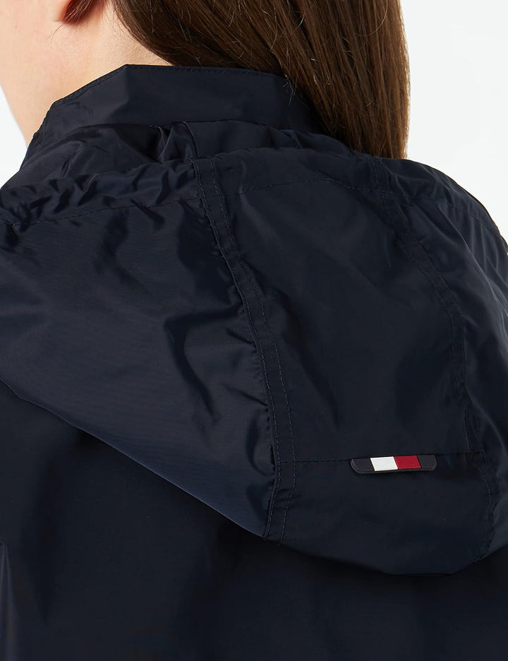 Tommy Hilfiger Damen Windbreaker Jacket Ww0ww38096 Windbreaker S Blau (Desert Sky), S Blau (Desert S