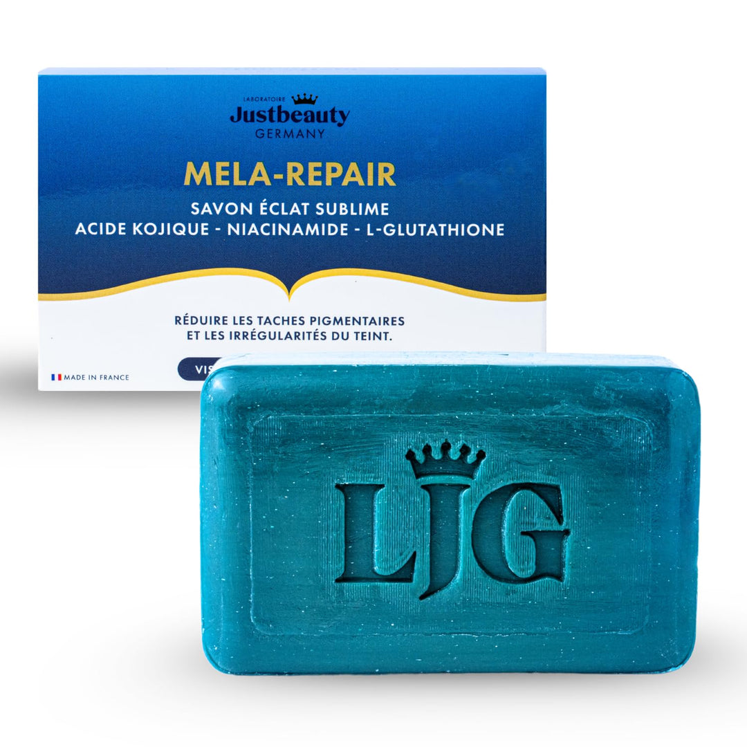"Aufhellende Luxus-Seife – Mela-Repair mit Kojicsäure, Niacinamid, Glutathion &amp; Arbutin für strahlen