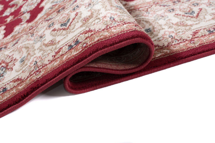 Traditioneller Klassischer Teppich für Ihre Wohnzimmer - Weinrot Beige Creme - Perser Orientalisches