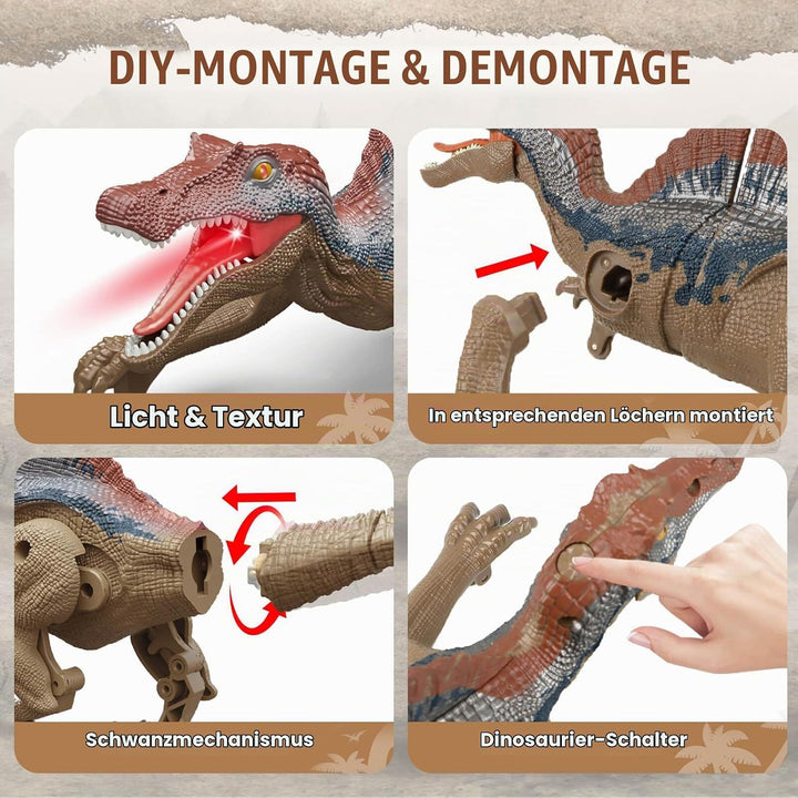 Ferngesteuertes Dinosaurier Spielzeug RC Dinosaurier Dino Roboter Ferngesteuert Spielzeug für Kinder