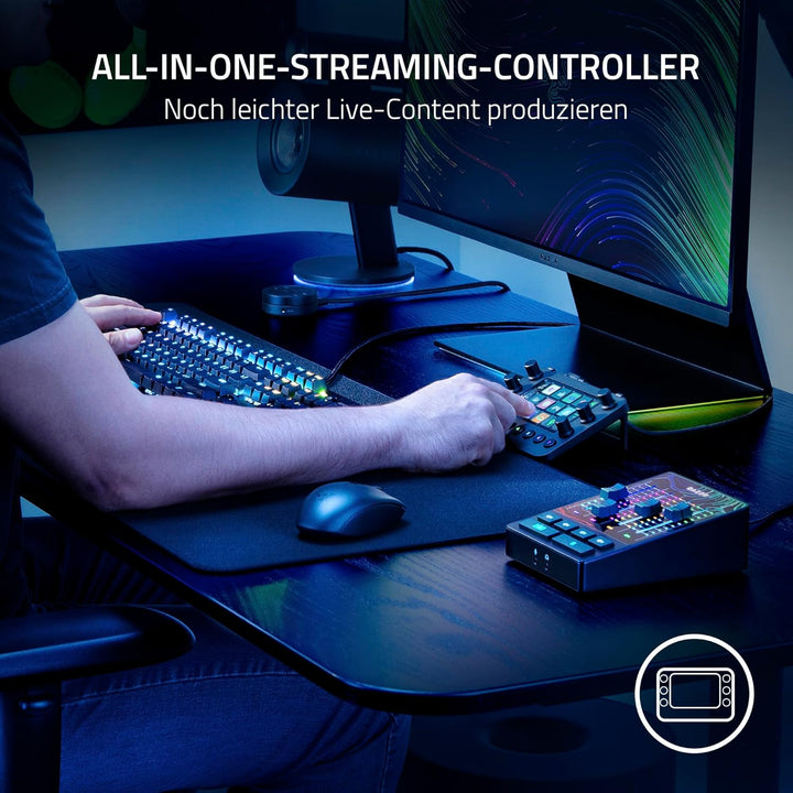 Razer Stream Controller - All-in-One-Deck für Streaming und Content-Erstellung (12 Haptisch Schaltba