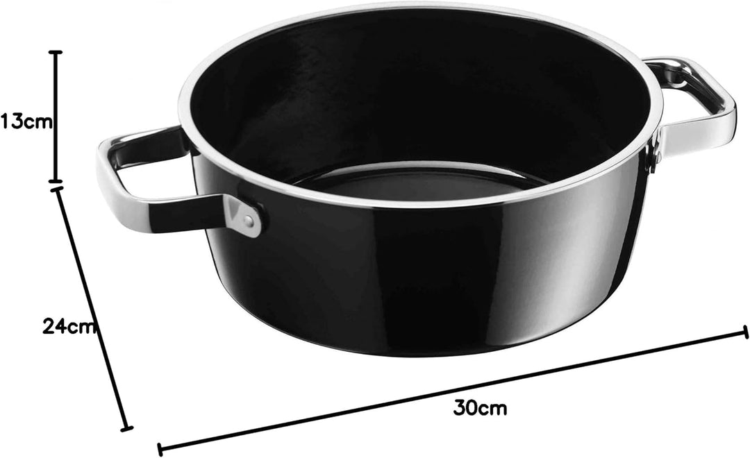 WMF Fusiontec Aromatic Kochtopf gross 22cm, Bratentopf Induktion 3,1l, Deckel mit Kondensationsnoppe