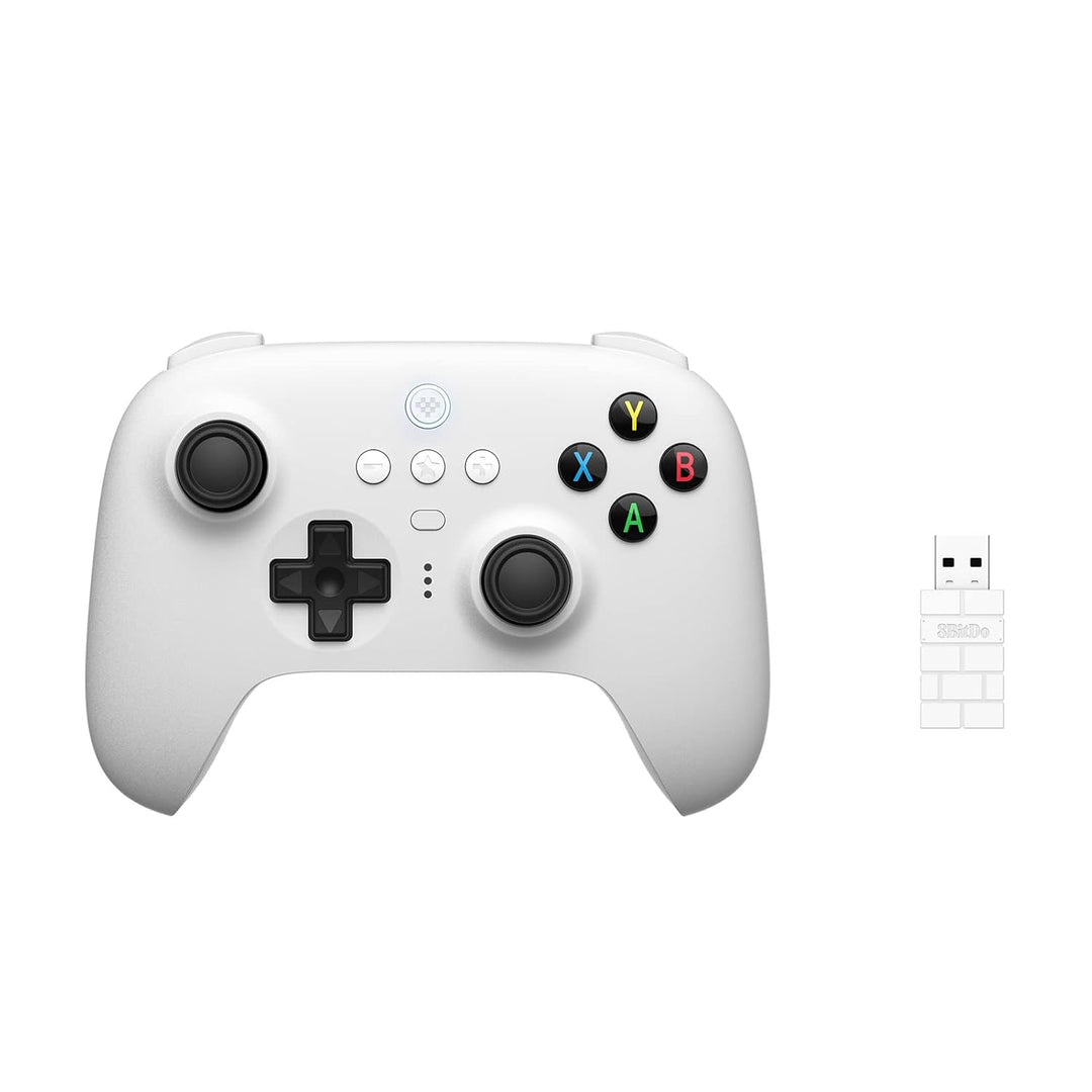 8BitDo Ultimate Controller mit Ladestation 2,4 g für Windows, Android und iOS 16.3+ - Weiss