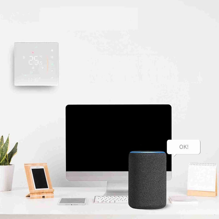 Decdeal WiFi Thermostat Wasser-Fussbodenheizung,Unterstützung Von TUYA/Smart Life,Google Home,Progra