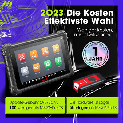 Autel Scanner MaxiCOM MK906PRO TS: 2023 MS906BT/MS906TS/MS906Pro TS, Volle TPMS-Funktionen, Alle Sys