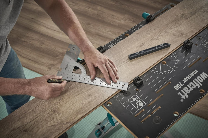wolfcraft I Geling Set Laminat- und Designboden einpassen I 6976000 I Komplettset aus Universalwinke