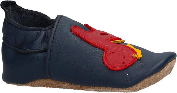 Bobux Soft Sole Dinosaur Blau (Navy) Leder 15-21 Monate