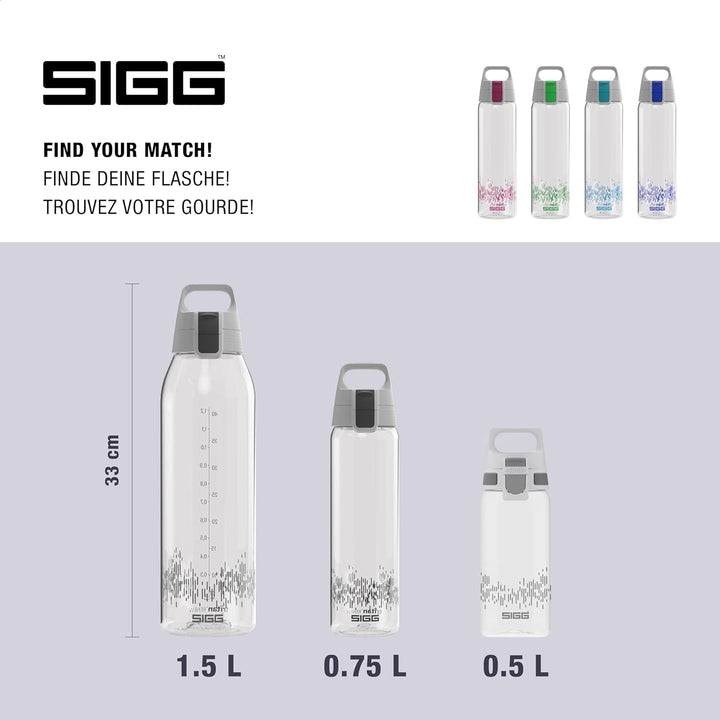 SIGG - Tritan Renew Trinkflasche - Total Clear ONE - Für Kohlensäurehaltige Getränke Geeignet - Spül