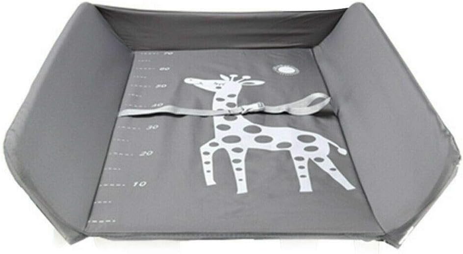 Wickeltisch Klappbar mit Sicherheitsgurt 80x63cm, 33 lbs Tragkraft & Stauraum - Mobile Wickelkommode