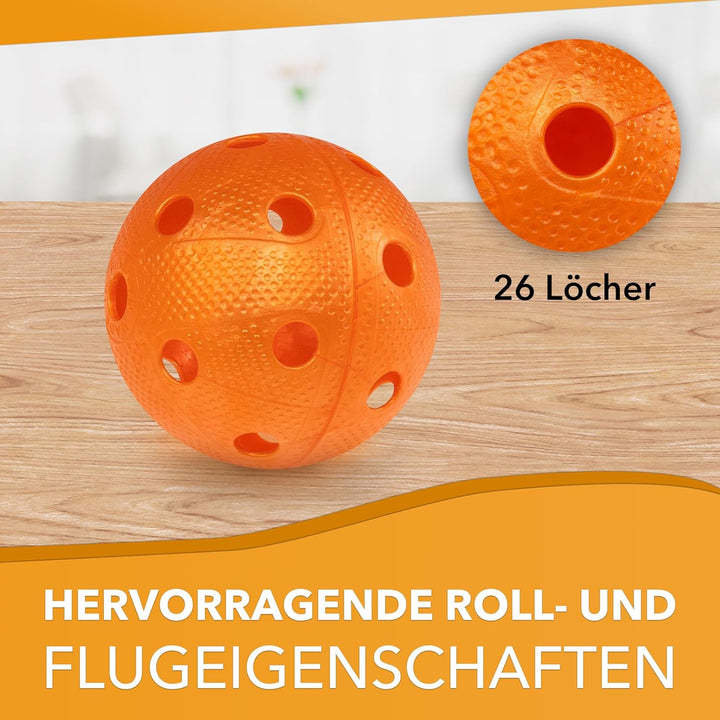 Fat Pipe | Floorball Unihockey Ball 24er Team Set | Fat Balls | Color Mix | Wettkampfball Trainingsb