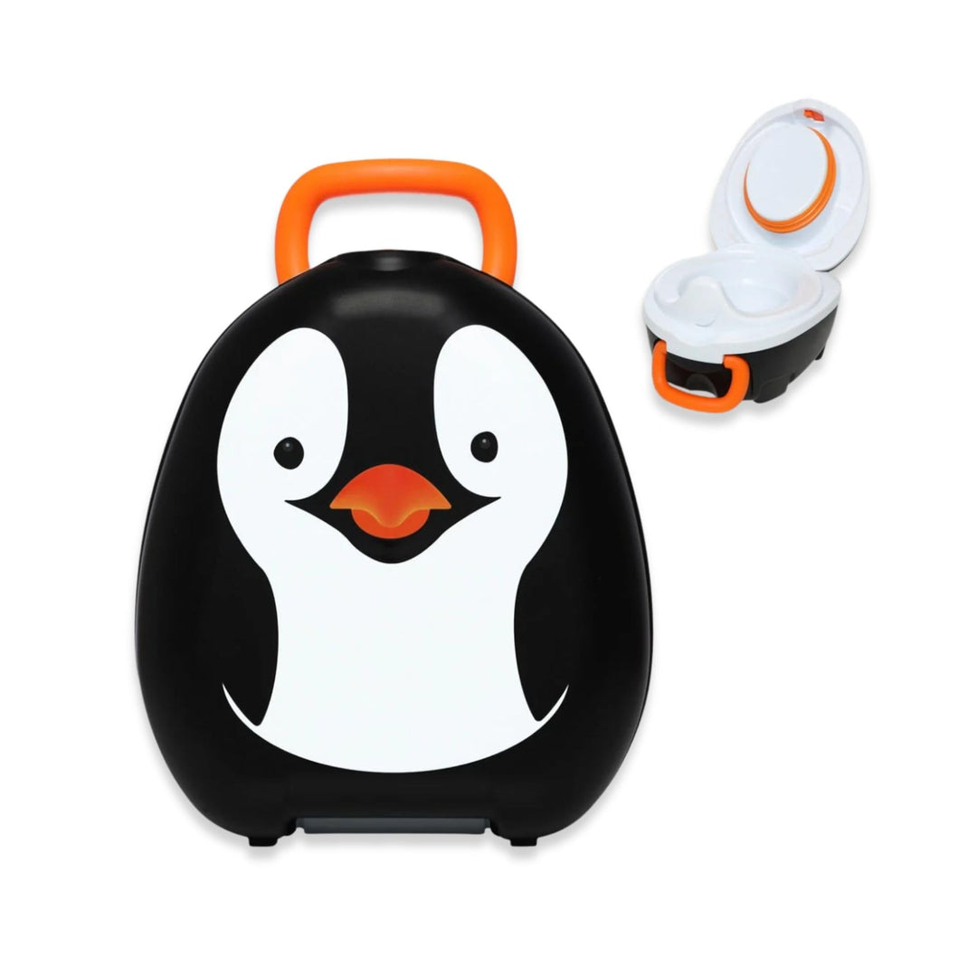 My Carry Potty - Pinguin Travel Töpfchen, preisgekrönter tragbarer Toilettensitz für Kleinkinder, de