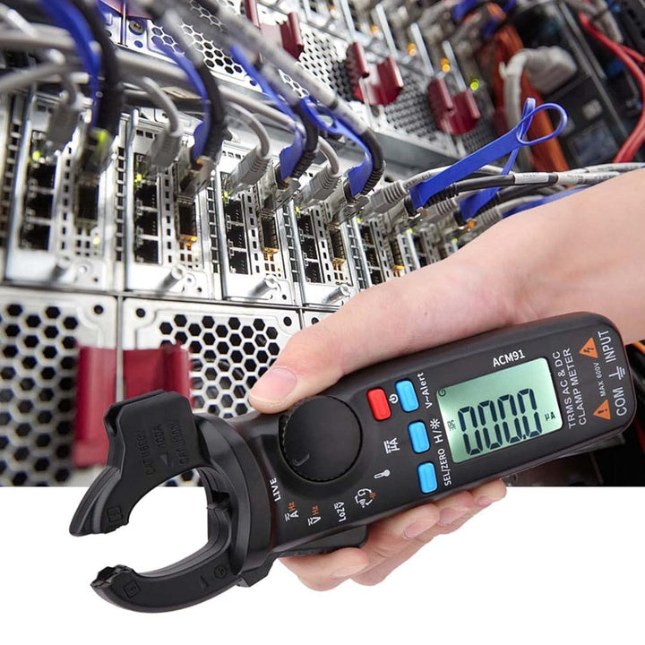 DC Clamp Meter ACM91 1mA Stromtester True RMS Auto-Ranging 6000 Zähler Multimeter Niedrigohmiger Liv