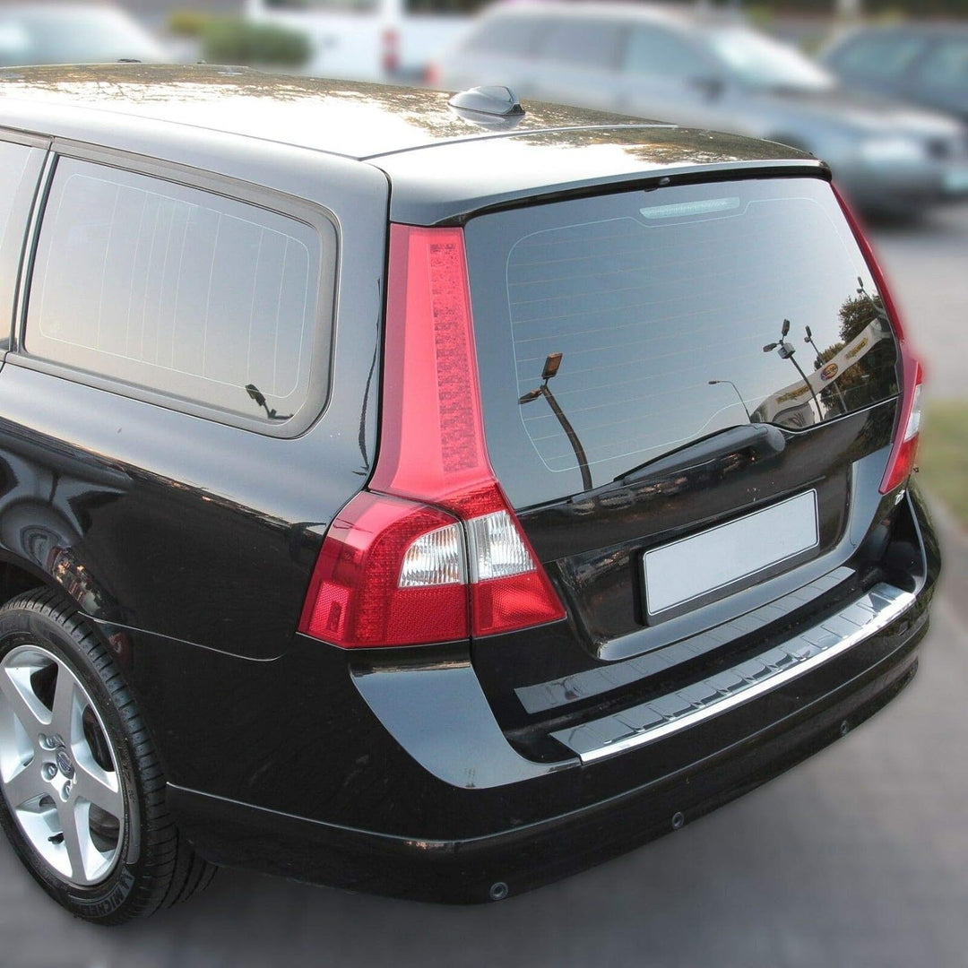 Recambo CT-LKS-2070 LADEKANTENSCHUTZ Edelstahl für Volvo V70 III | 2007-2013 | POLIERT mit ABKANTUNG