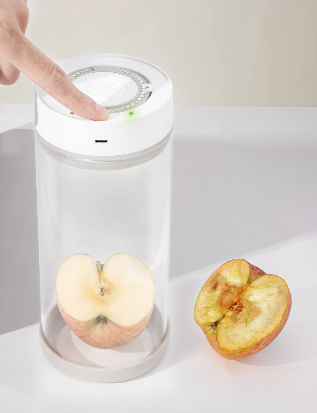 Minidiva Smart Vacuum Container, automatische elektrische luftdichte Glasbehälter für Lebensmittel K