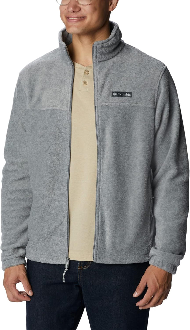 Columbia Steens Mountain 2.0 Herren-Fleecejacke mit durchgehendem Reissverschluss S Hellgrau (Light