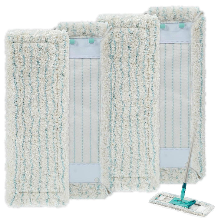 4 Stück Wischbezug für Leifheit Profi XL Micro Duo/Profi XL Cotton Plus Alle Stiel Bodenwischer, 60%