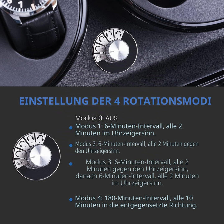 XTELARY Luxus Automatische Uhrenbeweger für 8+9 Uhren