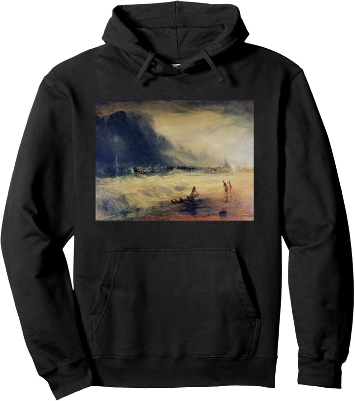 Joseph Mallord William Turners Rettungsboot und Manby Apparatus Pullover Hoodie