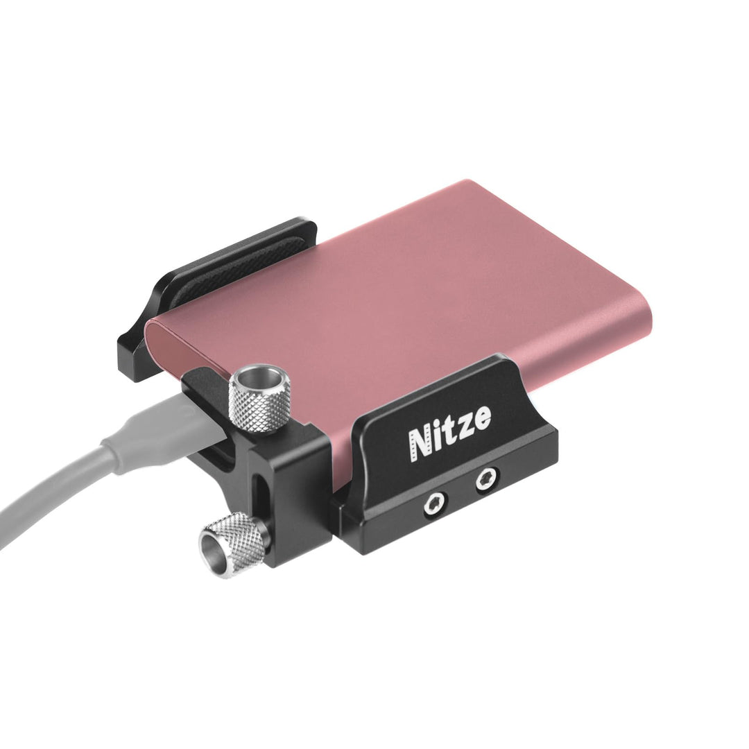 Nitze Universal SSD-Halter für Samsung T5 / T7 / T7 Shield / T9 SSD und SanDisk SSD, T5/T7 SSD-Halte