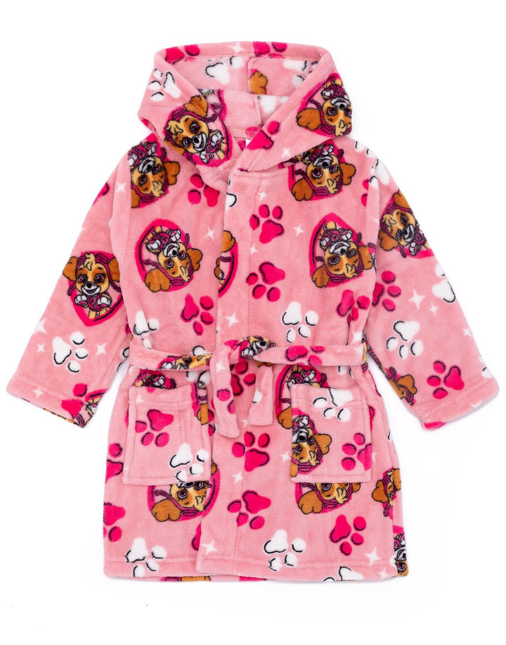PAW PATROL Mädchen Rosa Kapuzenbademantel | Betrete das Abenteuer Mädchen Bademantel | Kuschle dich