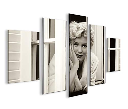 islandburner Bild Bilder auf Leinwand Marilyn Monroe V9 MF XXL Poster Leinwandbild Wandbild Dekoarti