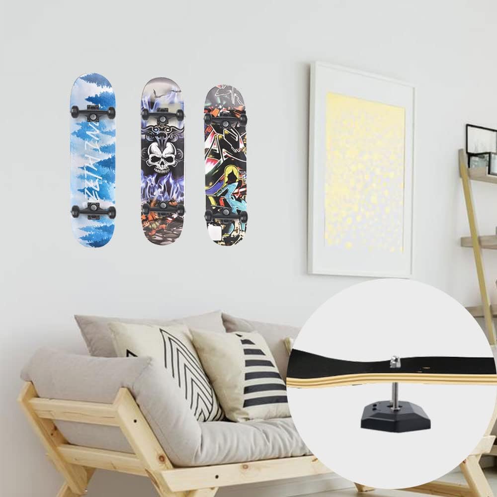 3 Stück Skateboard Wandhalterung Skateboard Halterung Wand Skateboard Display Skateboard Rack für Sk