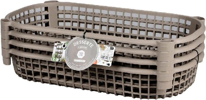 Urban Living Liberty Servierwagen, 4 Ebenen, 46,5 x 26 x 78,8 cm, Dunkelbraun 51067, 51067