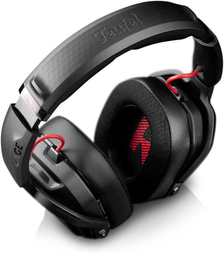 Teufel CAGE PRO Wireless Gaming Headset Kabellos Bluetooth mit integrierte Mikrofon, Akkulaufzeit 68