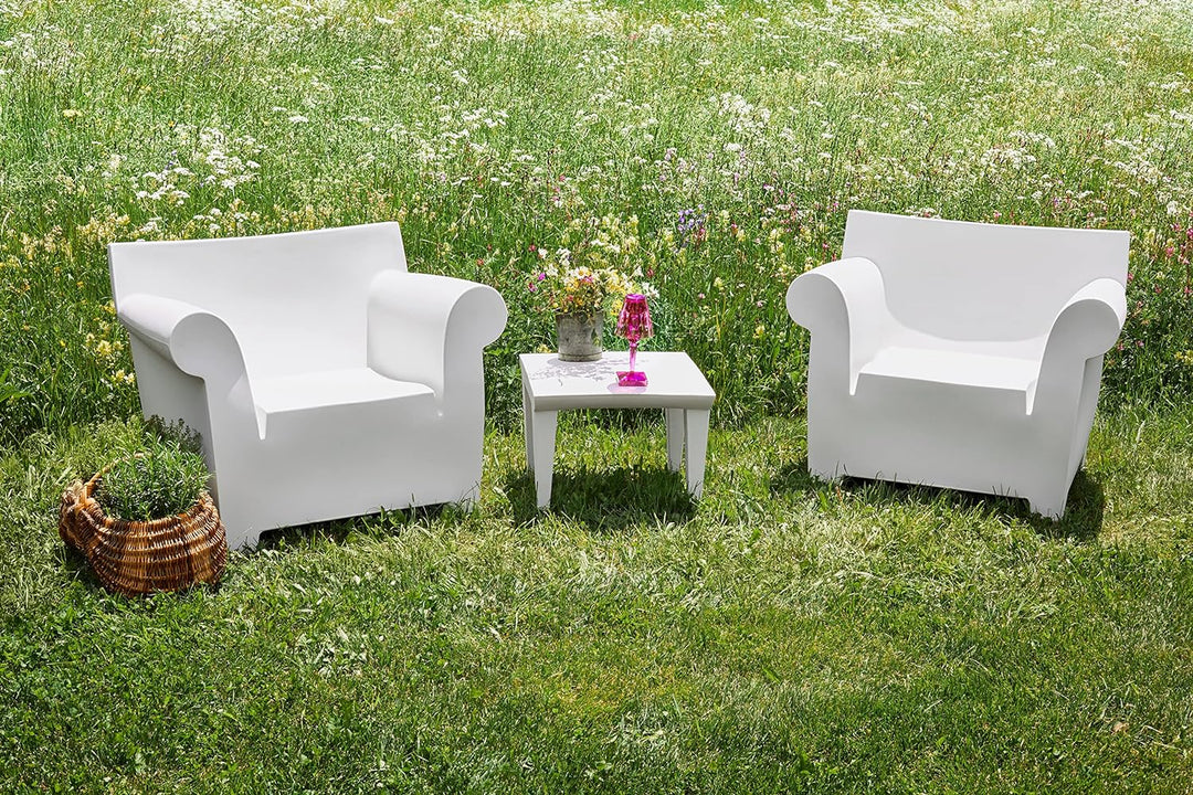 Kartell Bubble Club, Tisch, Weiss
