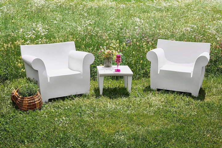 Kartell Bubble Club, Tisch, Weiss