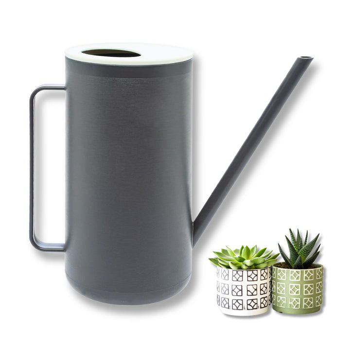 homiez Giesskanne Mug 1500ml 1,5l für Zimmerpflanzen/Balkon/Drinnen aus Kunststoff, mit langem Ausgi