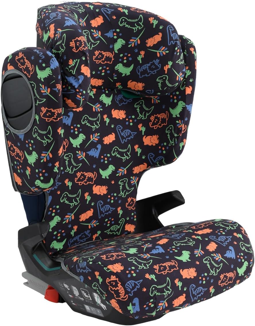JYOKO KIDS Schutzhülle kompatibel mit Romer Kidfix (Romer Kidfix M I-SIZE, Happy Dino)