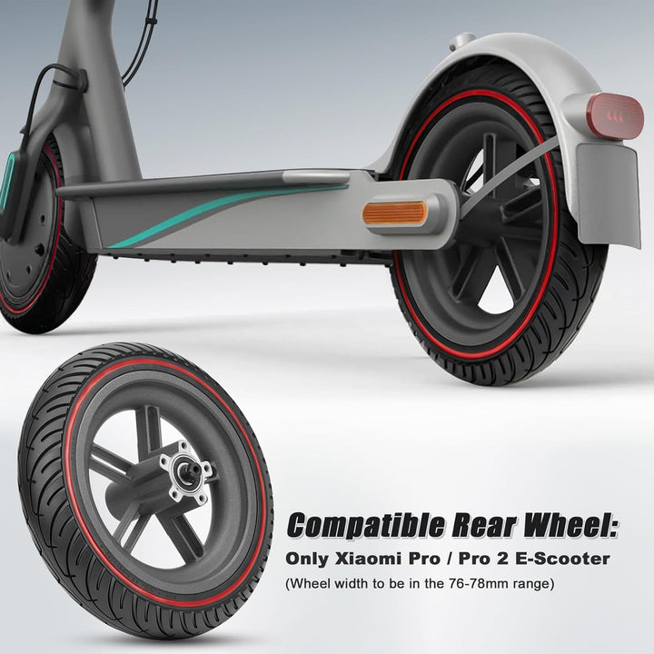 für Xiaomi Pro 2 Hinterrad Komplett, All-in-One Vollgummireifen E Scooter 8,5 Zoll mit Felge, Robust