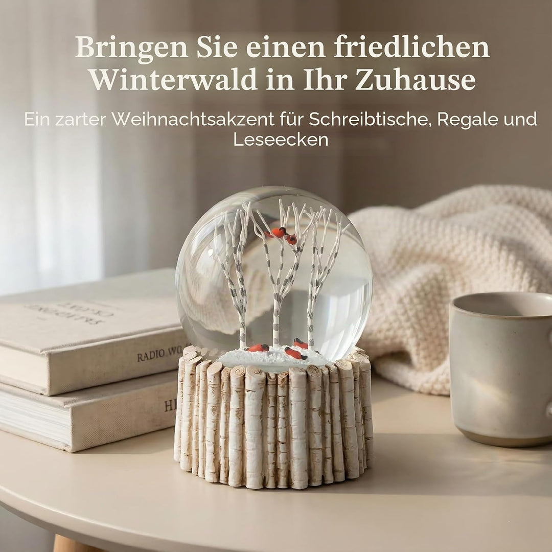 Cardinal Schneekugel, rote Vogel-Schneekugel, Tier-Schneeflocke, Glas-Schneekugeln für Erwachsene un