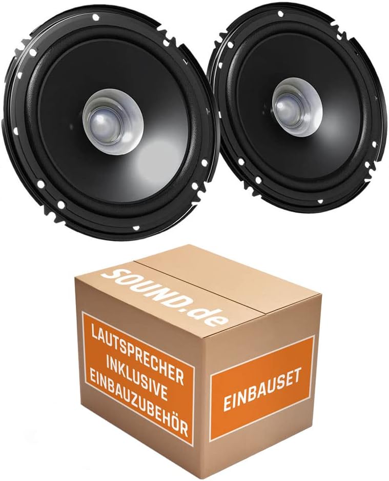 Lautsprecher Boxen JVC CS-J610X - 16,5cm Auto Einbauzubehör 300Watt Koaxe KFZ PKW Paar - Einbauset f