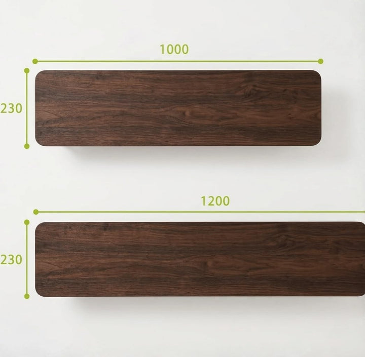 Monitorständer Desk Shelf 120 cm Walnuss | Monitorerhöhung Holz mit modularem Schienensystem | Schre