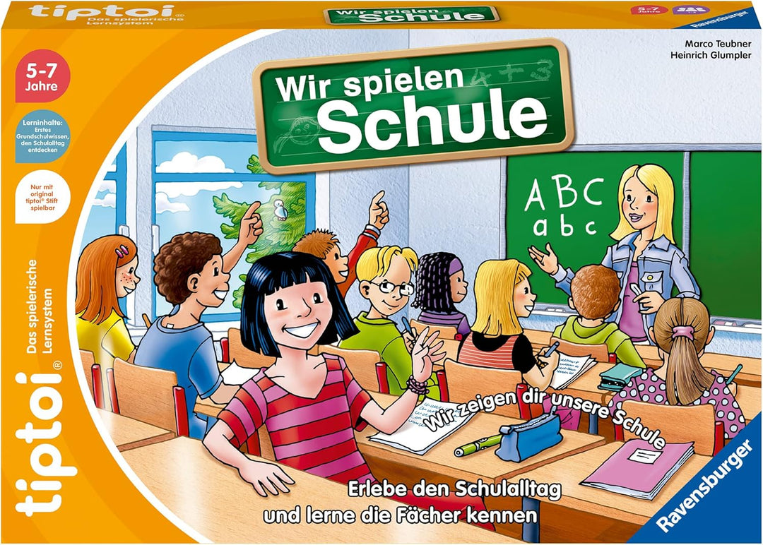 Ravensburger tiptoi Spiel - 00123 Wir spielen Schule - Spiel von Ravensburger ab 5 Jahren für 1-4 Sp
