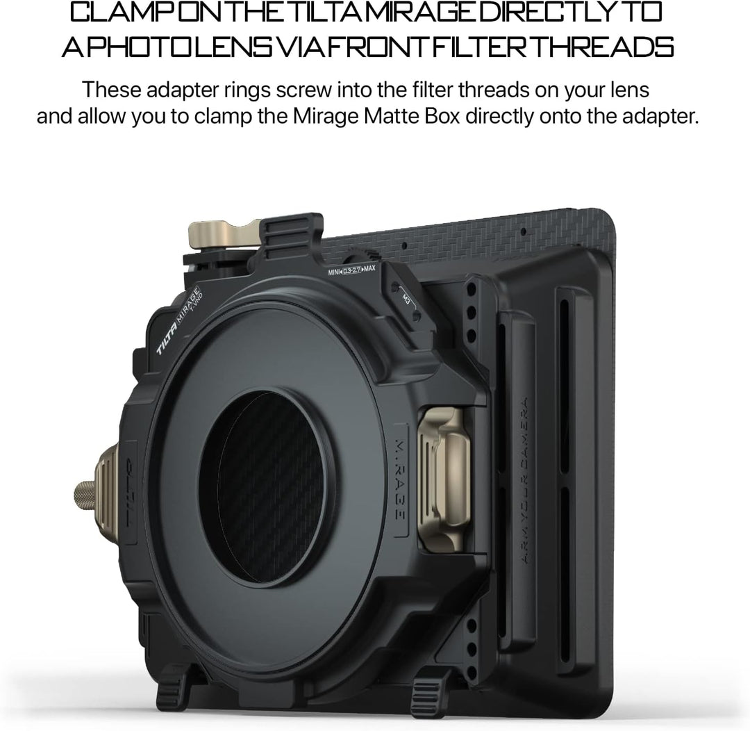 Tilta 52mm Objektivaufsätze Adapterring für MB-T16 Mirage Matte Box Kamera Objektivadapter MB-T16-52