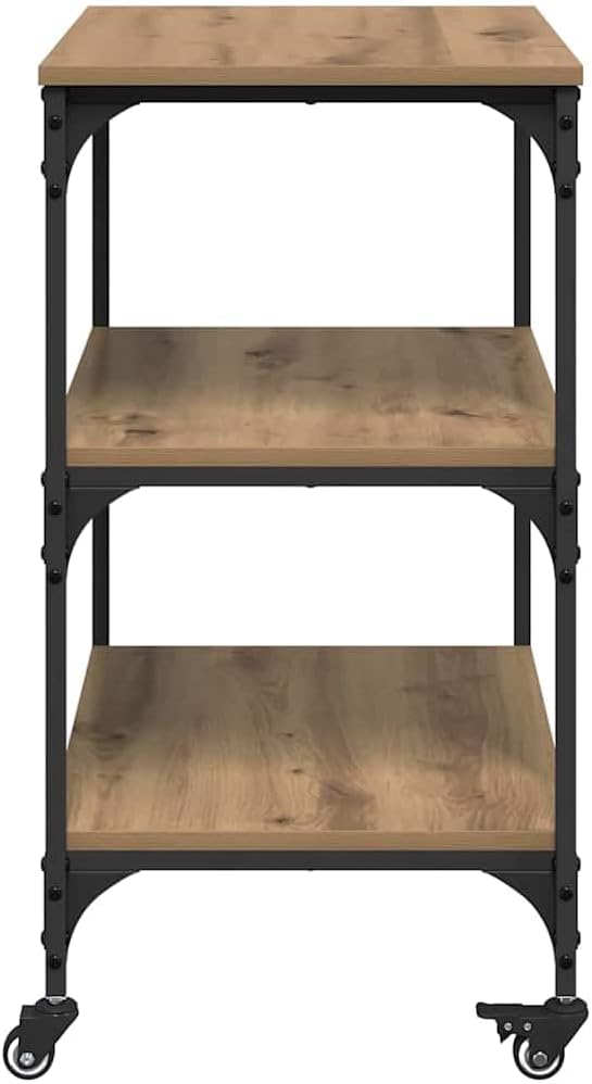 vidaXL Küchentrolley Artisan-Eiche 60 x 41 x 76 cm Holzwerkstoff, Artisan-eiche