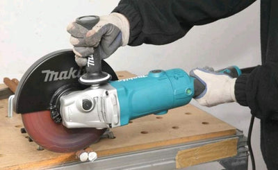 Makita GA9050R Winkelschleifer 230 mm, 2.000 W, Schwarz, Cyan, Silber, (L x B x H) 455 x 250 x 132 m