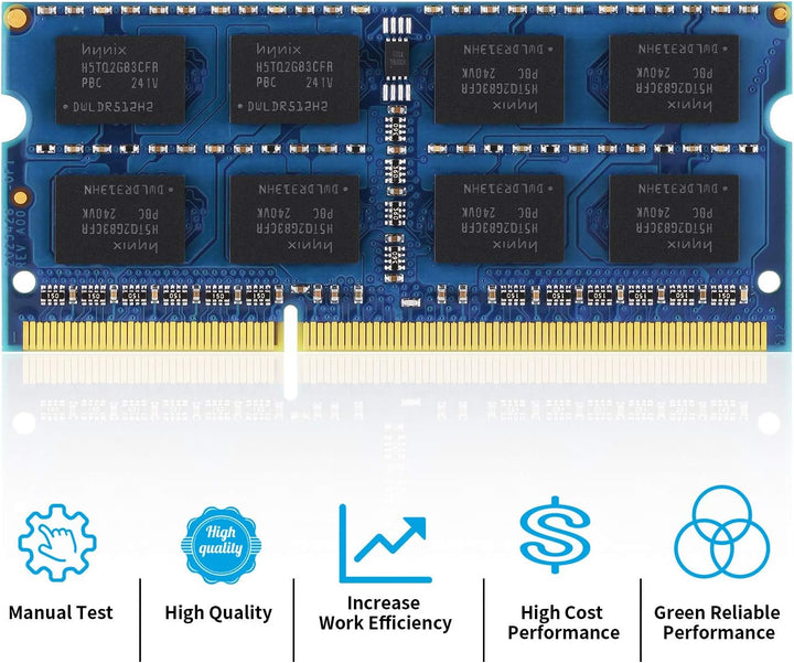 8GB Kit (2x4GB) PC3-8500 DDR3 1066MHz RAM 2Rx8 4GB 204pin SO-DIMM 1.5V CL7 Arbeitsspeicher Upgrade f