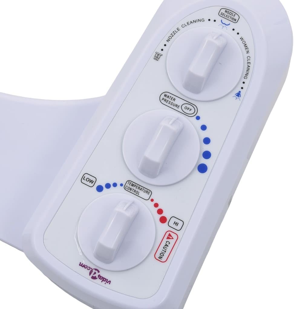 Bidet-Aufsatz für Toilettensitz Heiss-/Kaltwasser Doppeldüsen