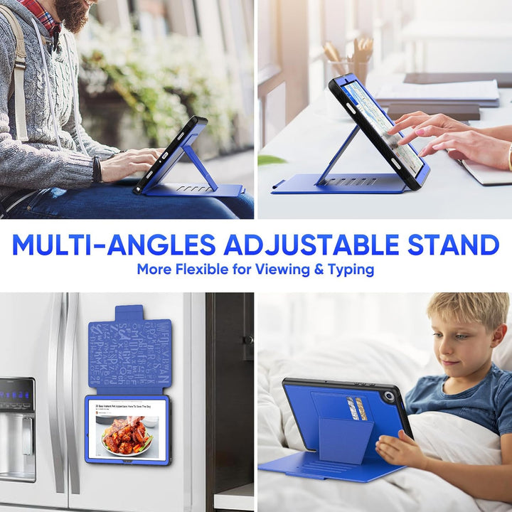 SEYMAC stock Hülle für Samsung Galaxy Tab A9 Plus/ A9+ 11 Zoll, Stossfeste Hülle mit [Mehreren Winke