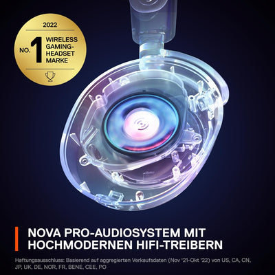 SteelSeries Arctis Nova Pro Wireless - Multi-System Gaming-Headset – Hi-Fi-Treiber – Active Noise Ca