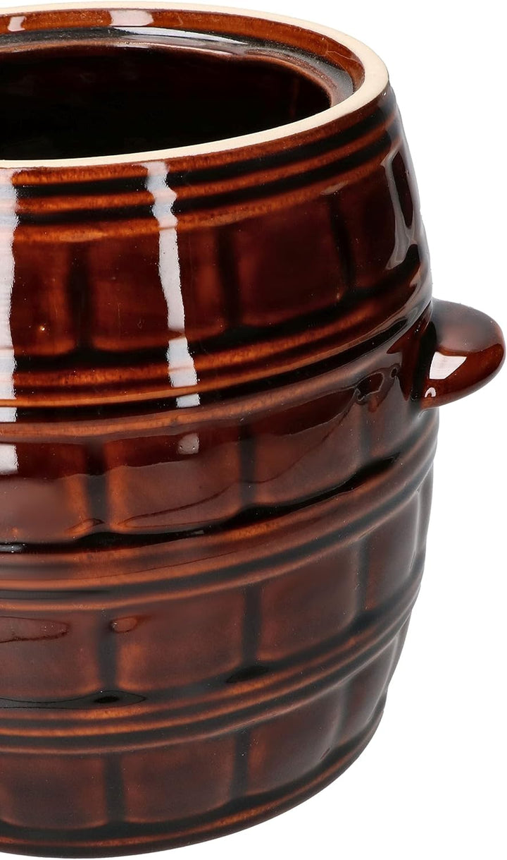 KOTARBAU® Keramiktopf 5 L Steinguttopf Sauerkrauttopf zum Einlegen von Speisen, 5 L