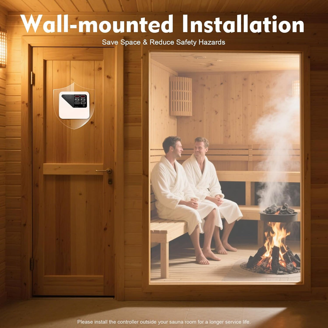 3-9 KW 40-105℃ Saunaofen Saunasteuergerät, Multifunktional Sauna External Controller, für Saunakabin
