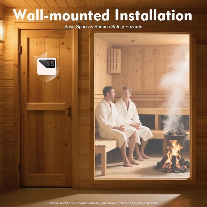 3-9 KW 40-105℃ Saunaofen Saunasteuergerät, Multifunktional Sauna External Controller, für Saunakabin