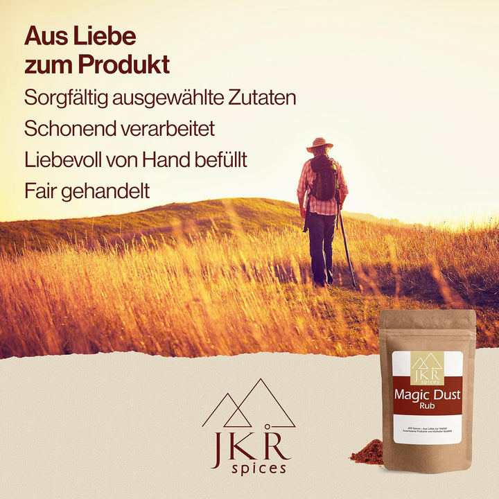 JKR Spices Magic Dust Rub 900g | BBQ Rub | BBQ Grill Fleisch Marinade | BBQ Gewürzmischung | Rub Gri